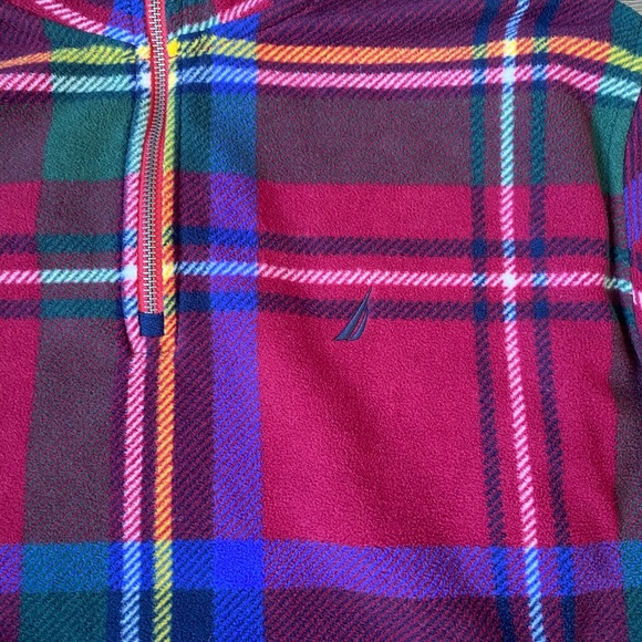Nautica Men’s Plaid Sweatshirt Size L - Picture 4 of 7